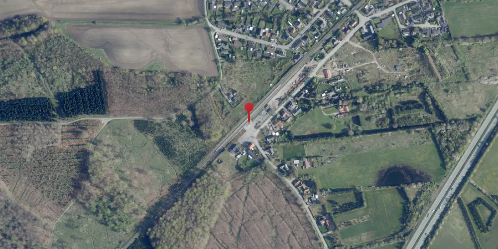 Historisk kort over Tureby Trinbræt