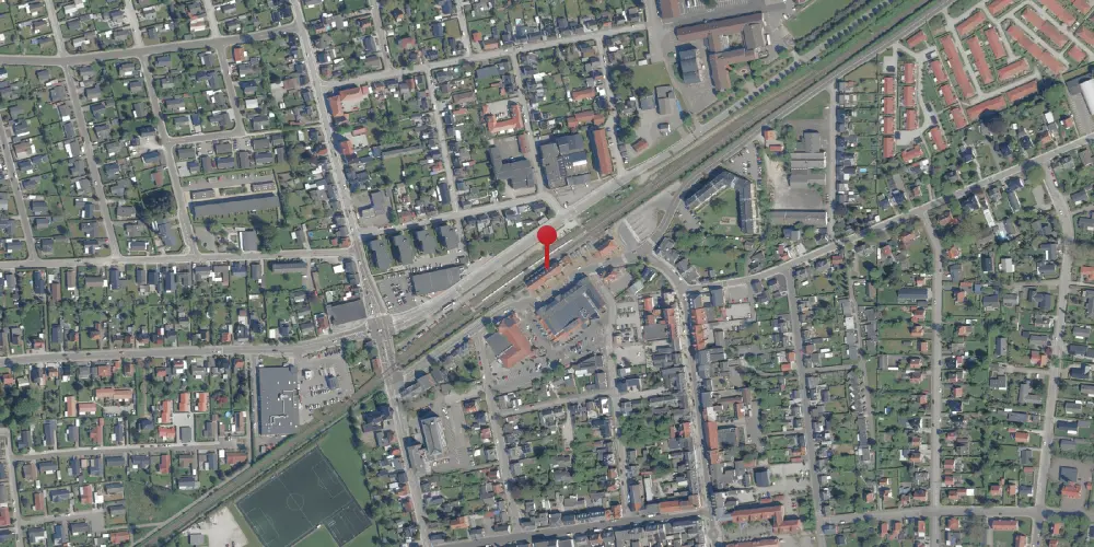 Historisk kort over Haslev Station