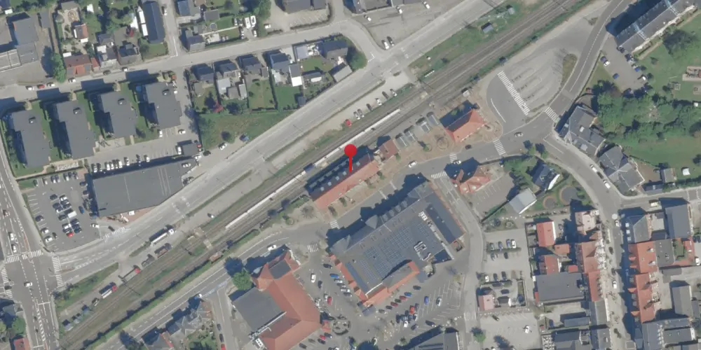 Historisk kort over Haslev Station