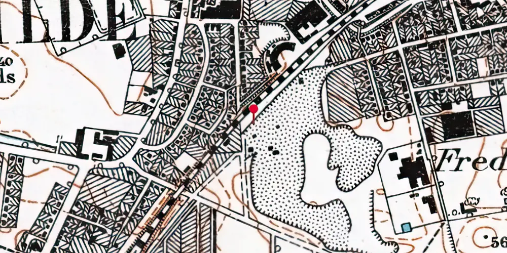 Historisk kort over Roskilde Ring Trinbræt Historisk kort over Roskilde Ring Trinbræt