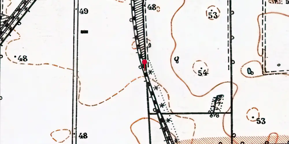 Historisk kort over Roskilde Festivalplads Trinbræt Historisk kort over Roskilde Festivalplads Trinbræt