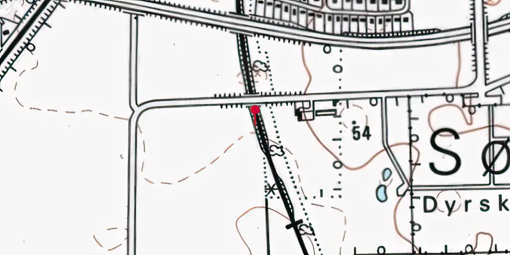 Historisk kort over Roskilde Festivalplads Trinbræt Historisk kort over Roskilde Festivalplads Trinbræt