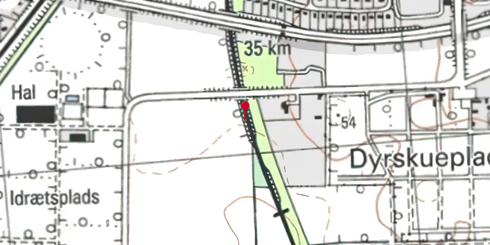 Historisk kort over Roskilde Festivalplads Trinbræt Historisk kort over Roskilde Festivalplads Trinbræt