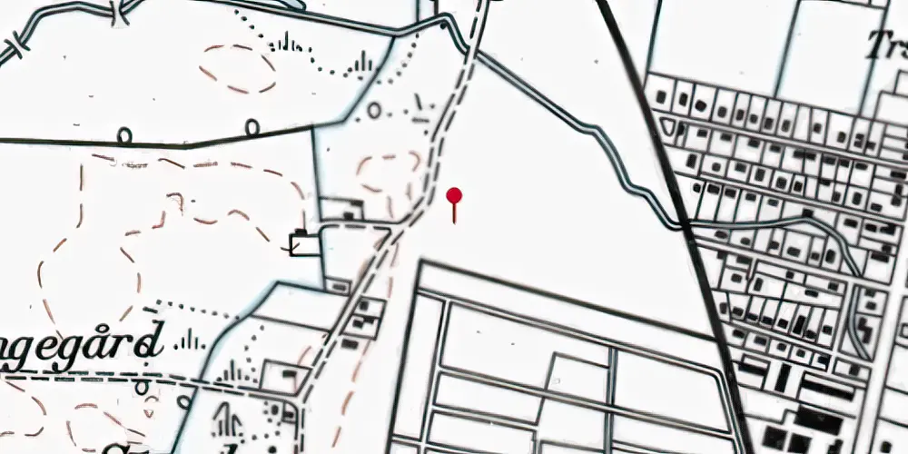 Historisk kort over Ølby S-togstrinbræt