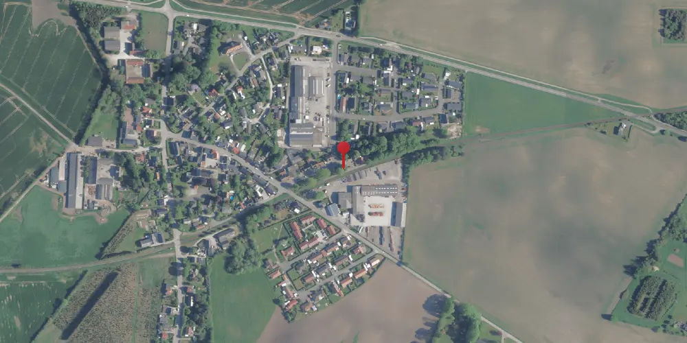 Historisk kort over Nyrup Trinbræt