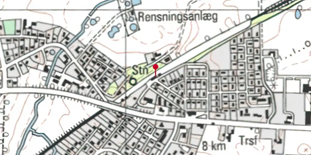 Historisk kort over Holme-Olstrup Station Historisk kort over Holme-Olstrup Station