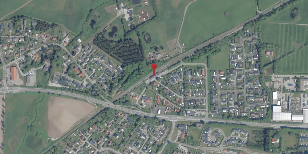 Historisk kort over Holme-Olstrup Station Historisk kort over Holme-Olstrup Station