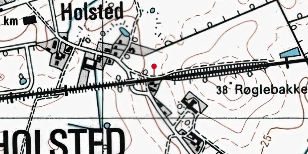 Historisk kort over Næstved Nord Trinbræt