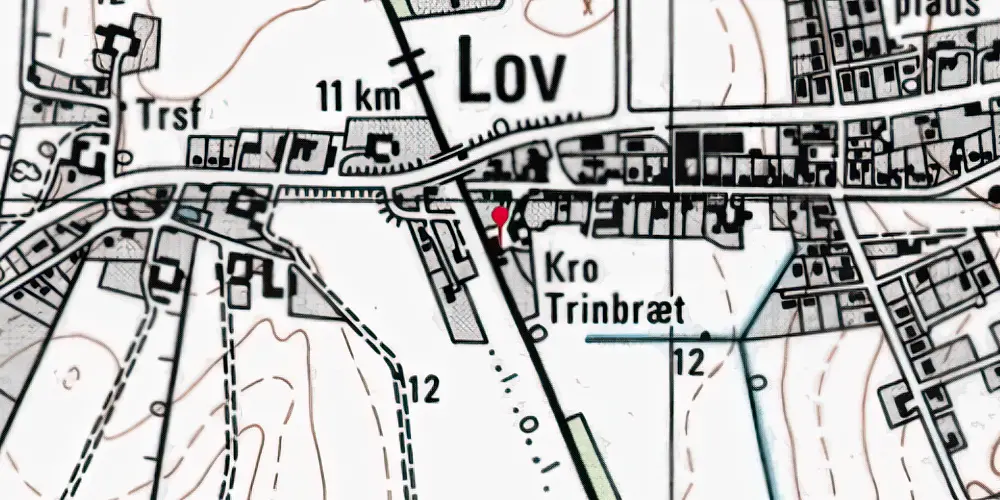 Historisk kort over Lov Station