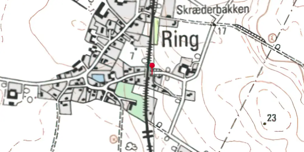 Historisk kort over Ring Trinbræt