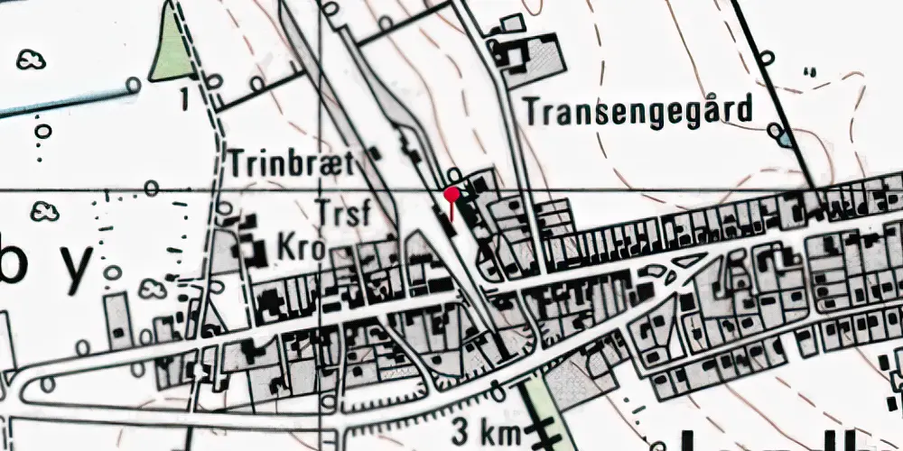 Historisk kort over Lundby Station [1870-1925]