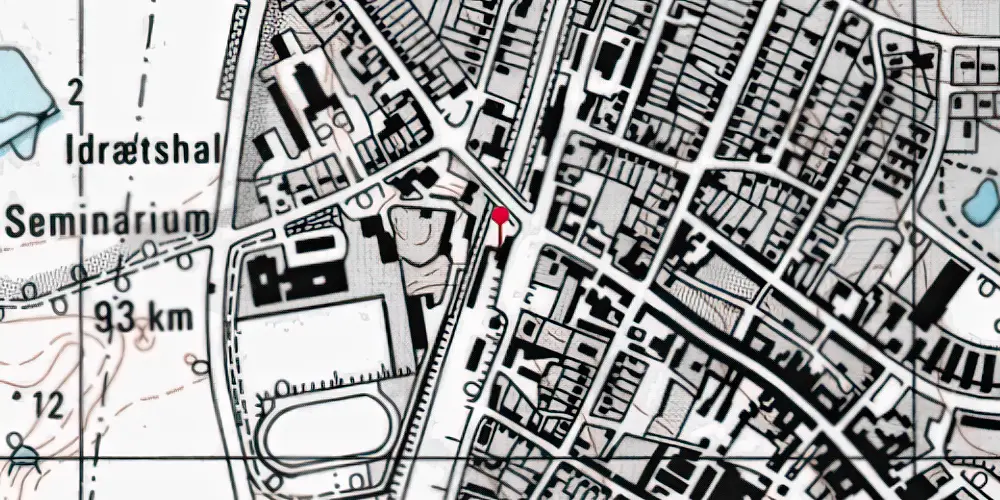 Historisk kort over Vordingborg Station Historisk kort over Vordingborg Station