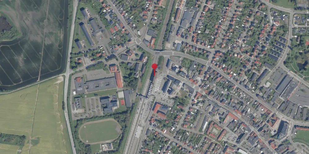 Historisk kort over Vordingborg Station Historisk kort over Vordingborg Station