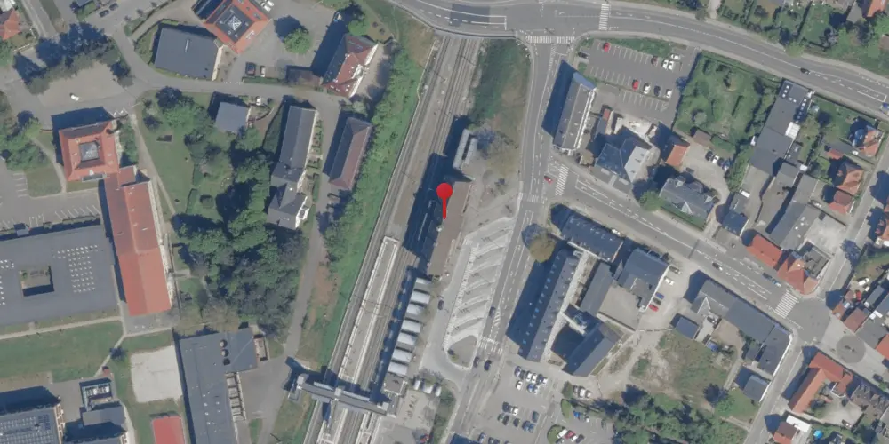 Historisk kort over Vordingborg Station Historisk kort over Vordingborg Station