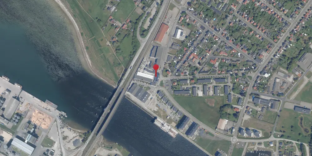 Historisk kort over Masnedsund Station