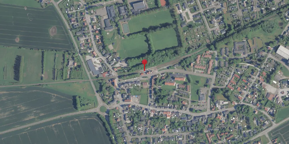 Historisk kort over Store Merløse Trinbræt