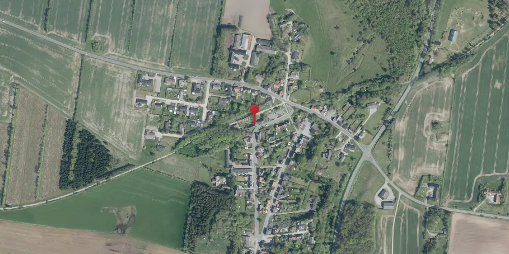 Historisk kort over Bonderup NordJylland Station