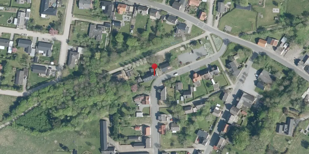 Historisk kort over Bonderup NordJylland Station