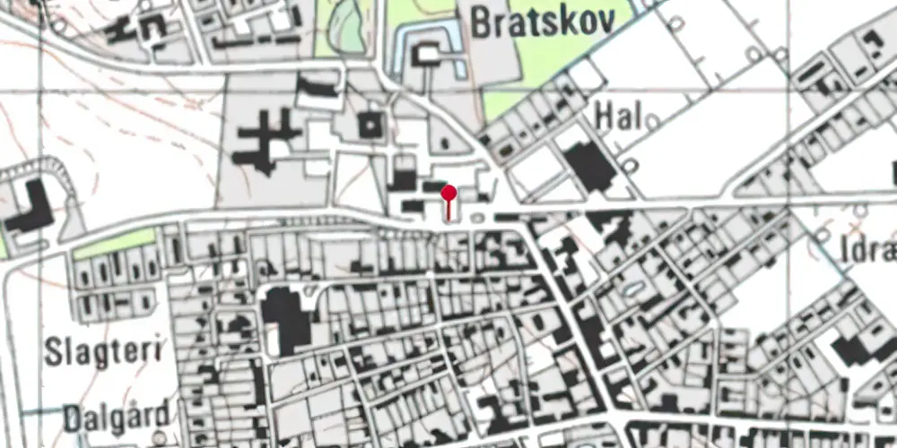 Historisk kort over Brovst Station