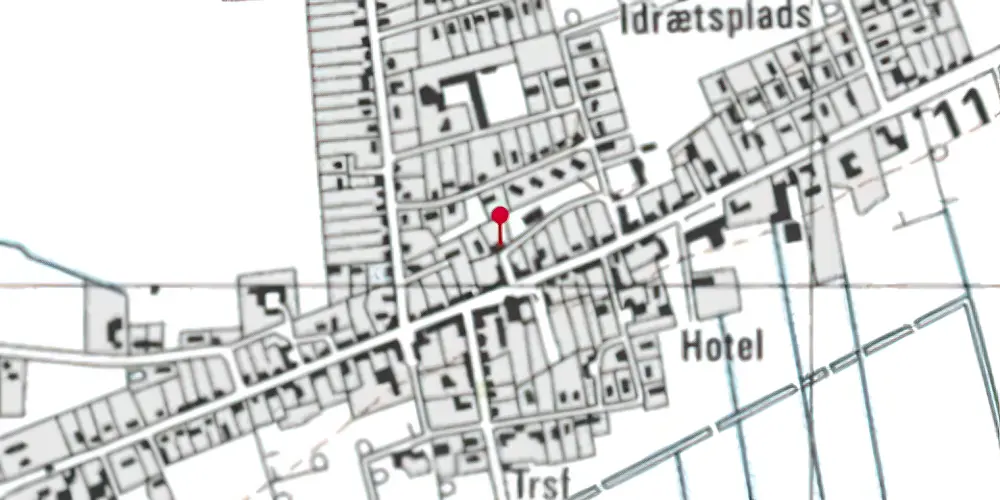 Historisk kort over Halvrimmen Station Historisk kort over Halvrimmen Station