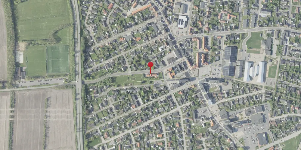 Historisk kort over Aabybro Station