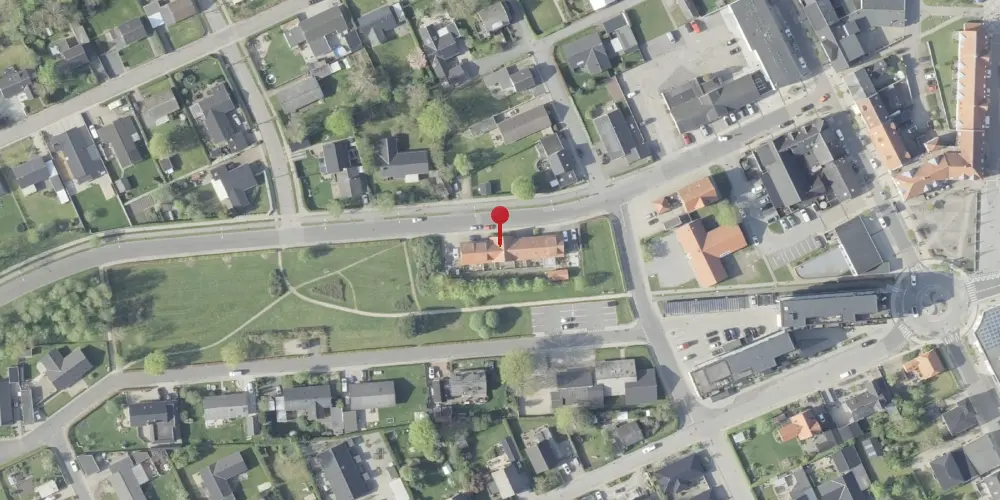 Historisk kort over Aabybro Station