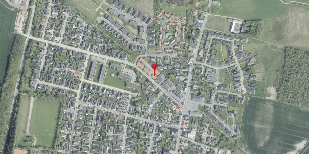 Historisk kort over Vadum Station Historisk kort over Vadum Station