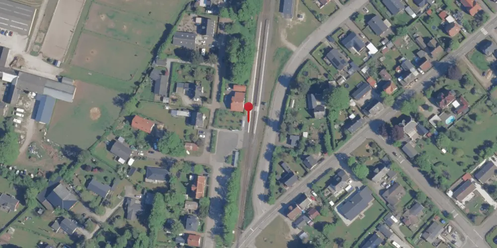 Historisk kort over Kirke Eskilstrup Trinbræt Historisk kort over Kirke Eskilstrup Trinbræt