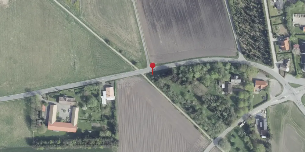 Historisk kort over Vadum Kirke Trinbræt