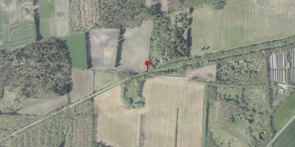 Historisk kort over Aarup Hede Trinbræt