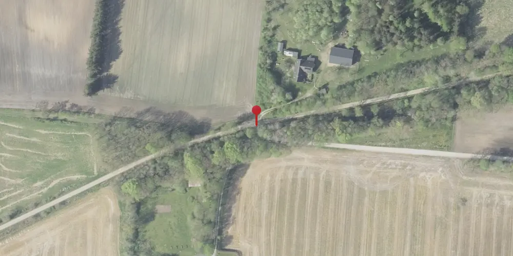 Historisk kort over Aarup Hede Trinbræt