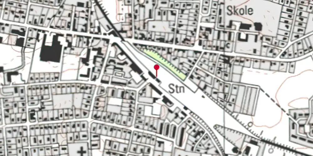 Historisk kort over Tølløse Station Historisk kort over Tølløse Station