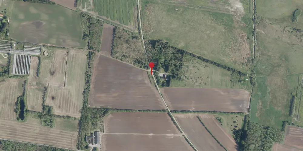 Historisk kort over Aagaard skov Trinbræt