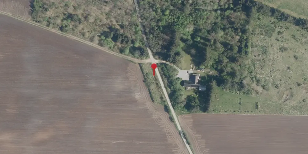 Historisk kort over Aagaard skov Trinbræt