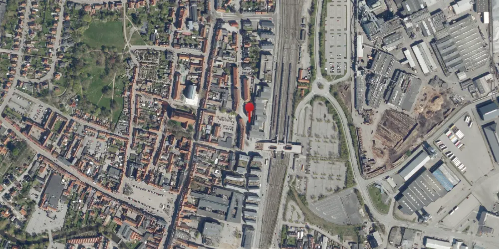 Historisk kort over Køge Vest Station