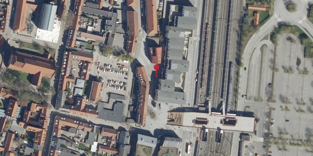 Historisk kort over Køge Vest Station
