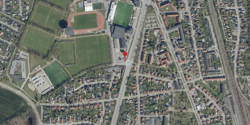 Historisk kort over Københavnsvej Trinbræt