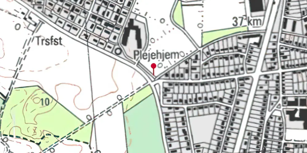 Historisk kort over Ølbyvej Trinbræt