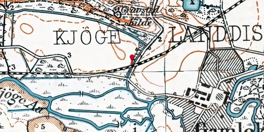 Historisk kort over Aasen Trinbræt Historisk kort over Aasen Trinbræt