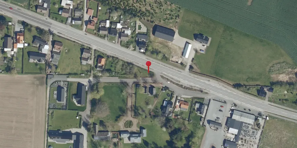 Historisk kort over Lellinge Østermark Trinbræt