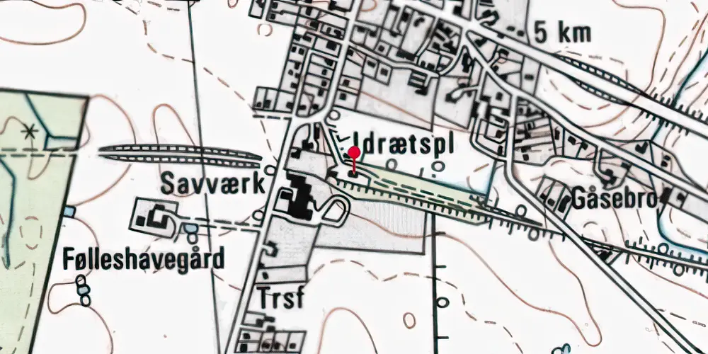 Historisk kort over Lellinge Station Historisk kort over Lellinge Station