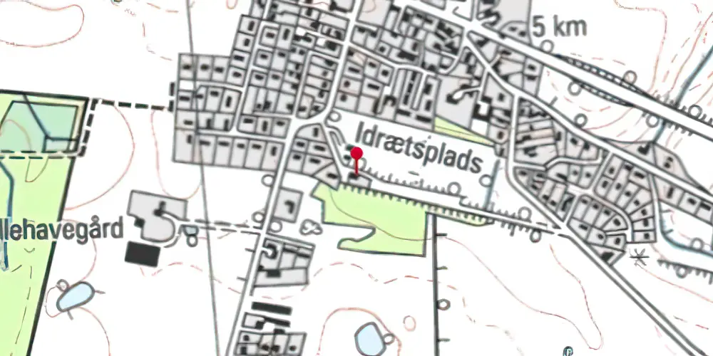 Historisk kort over Lellinge Station Historisk kort over Lellinge Station