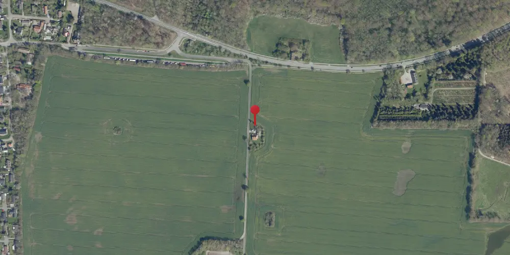 Historisk kort over Ny Lellinge(gaard) Trinbræt