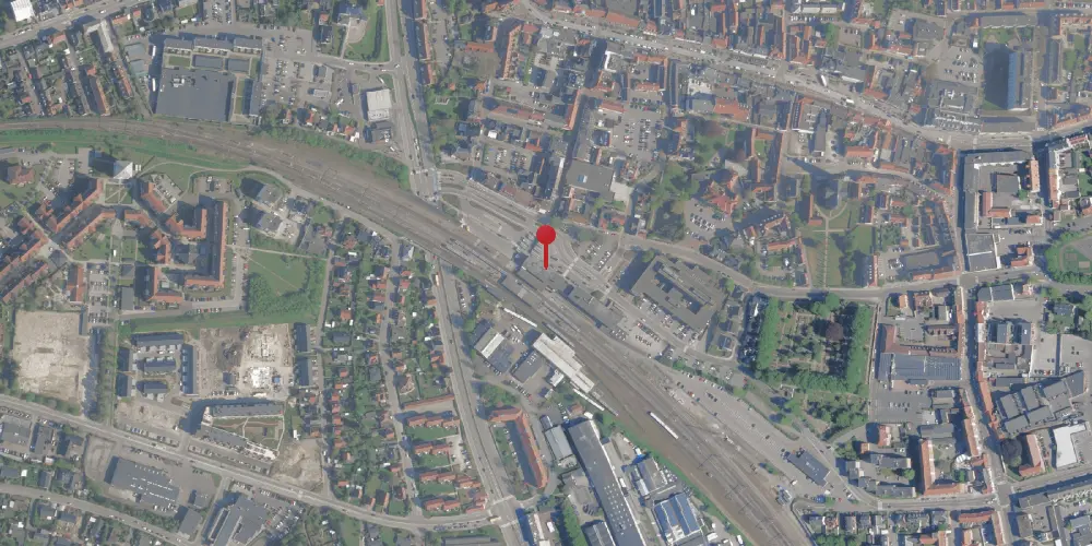 Historisk kort over Holbæk Station