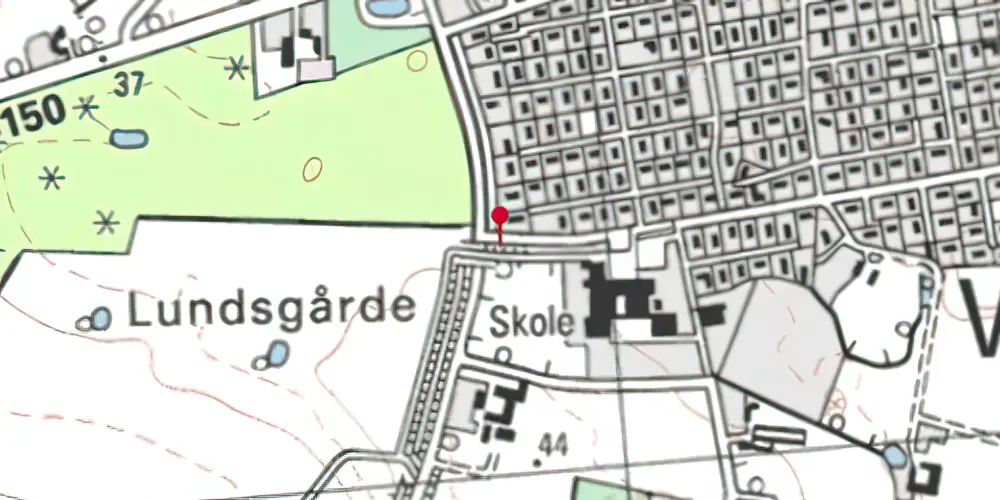 Historisk kort over Lundsgaardsvej Trinbræt Historisk kort over Lundsgaardsvej Trinbræt