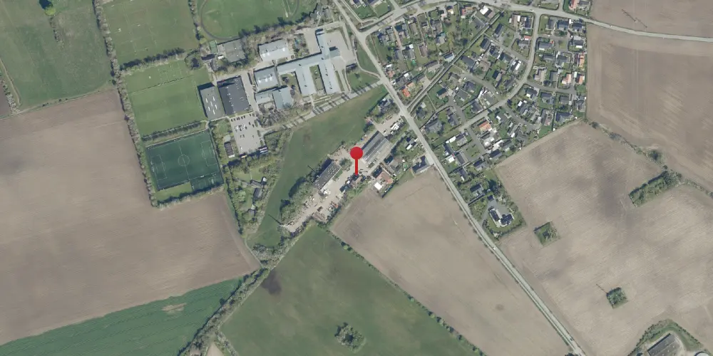 Historisk kort over Bjæverskov Station