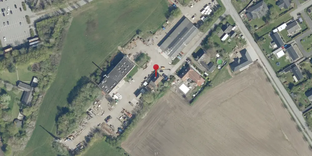 Historisk kort over Bjæverskov Station