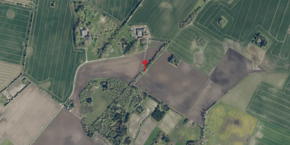 Historisk kort over Gørslevgaard Trinbræt