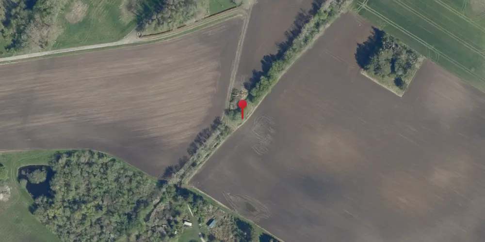 Historisk kort over Gørslevgaard Trinbræt