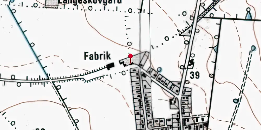 Historisk kort over Ørslev Station